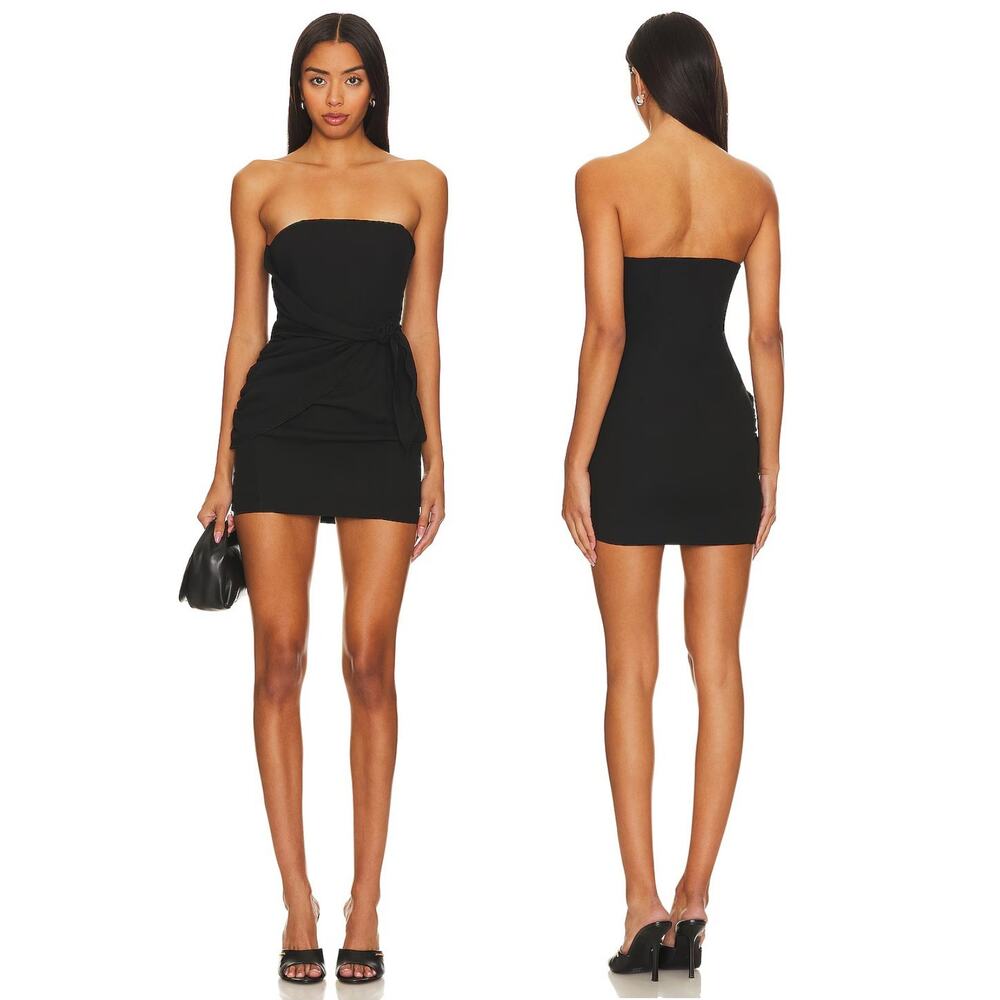 Superdown Andria Mini Dress Strapless Evening Party Cocktail Hoco LBD S